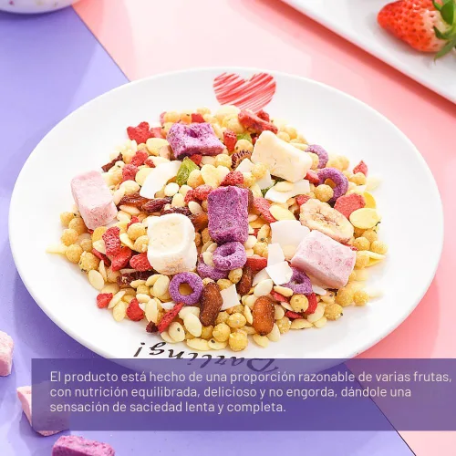 Miniatura 2 de SIJIYUNLI -Chia Seed Yogurt Avena Crunch 400g/14.1oz Desayuno nutricional, bajo en azúcar, congee, fibra dietética