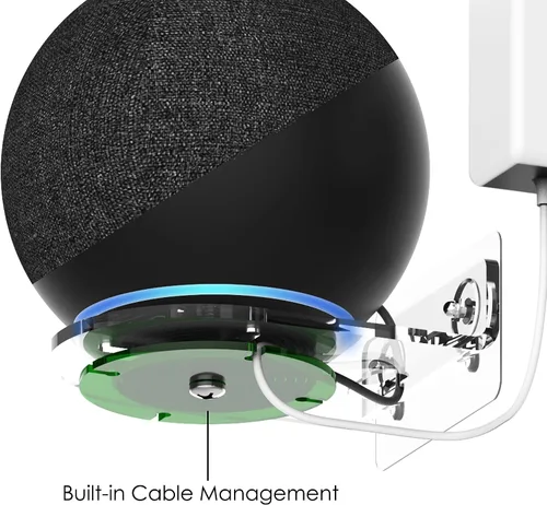Miniatura 8 de Compatible con Echo Studio 2025, soporte Echo de 4ª generación, soporte de pared Moun de pared, gestión de cables integrada, compatible con Sonos