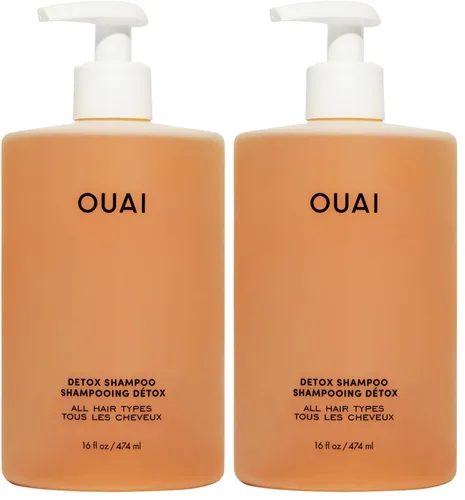 Miniatura 11 de OUAI - Champú Detox - Champú aclarante para acumulación, suciedad, aceite, productos y agua dura - Vinagre de sidra de manzana y queratina