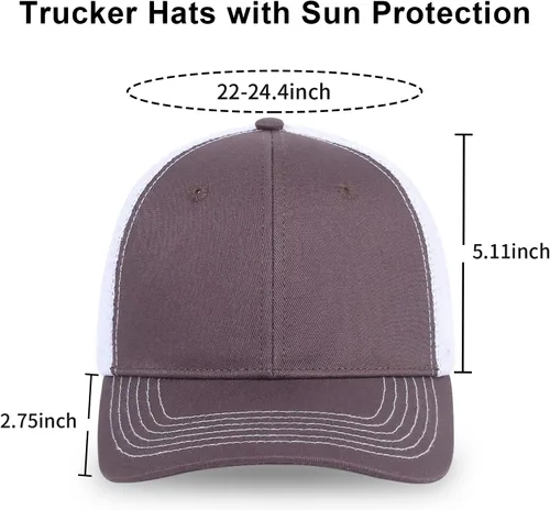 Miniatura 3 de kozinu Unisex Trucker Hats Blank Mesh Snapback Hats Sport Plain Baseball Caps Adjustable Fitted Hat
