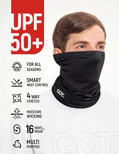 Miniatura 2 de GOT Sports Polaina refrescante para el cuello, máscara facial de pesca UPF 50+ para hombres y mujeres, termorregulación y protección solar UV