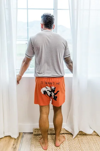Miniatura 4 de Lazy One - Bóxer corto con estampados de animales divertidos, ropa interior novedosa y divertida, regalos chistosos para hombres, calzoncillos bóxer