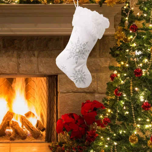 Miniatura 3 de Colección de calcetas navideñas alegres de Comfy Hour (bordado de terciopelo suave)