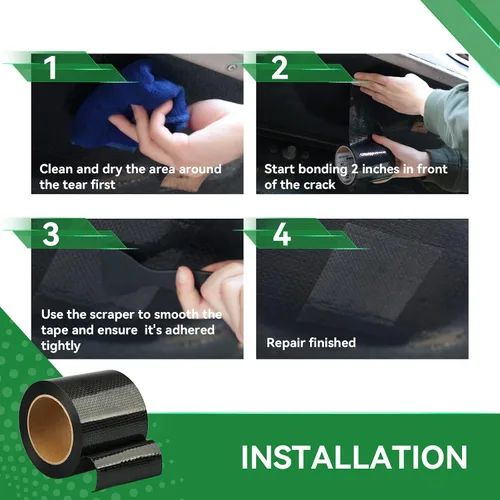 Miniatura 8 de Cinta para debajo del vientre de RV de 4 pulgadas x 50 pies, material para debajo del vientre, adhesivo de sellado permanente impermeable