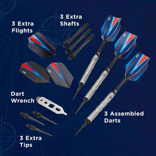 Miniatura 5 de Viper Sidewinder 80% tungsteno Dardos de punta suave, 18 gramos