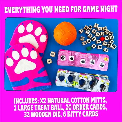 Miniatura 4 de MCMILLER ENTERTAINMENT El juego de guantes The Cat Mitt: juego de mesa familiar histéricamente divertido para niños, adolescentes y adultos juego