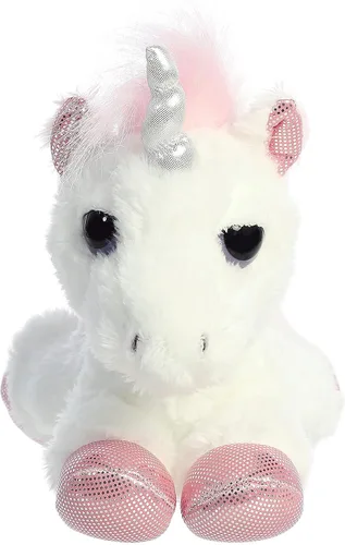 Miniatura 4 de Aurora - Ojos de ensueño - Unicornio celestial de 10" - Blanco
