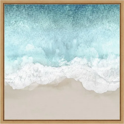 Miniatura 9 de Amanti Art Lienzo enmarcado para pared, 16 x 16 pulgadas, olas del océano II, por Maggie Olsen, lienzo enmarcado para pared, obras de arte de playa