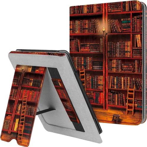 Miniatura 18 de Fintie - Funda con tapa para Kindle Paperwhite, con soporte, para todos los de 2018 y 10 generación, de cuero falso prémium, con ranura