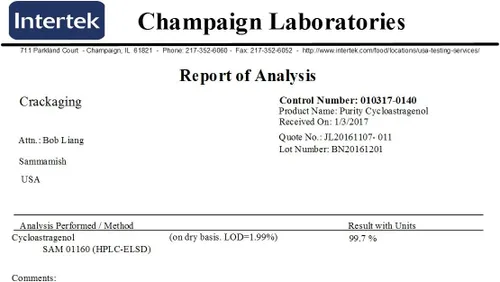Miniatura 3 de Crackaging Cycloastragenol 98% Telomere & Apoyo Inmune 25mg 90 Cápsulas en 3 Botellas