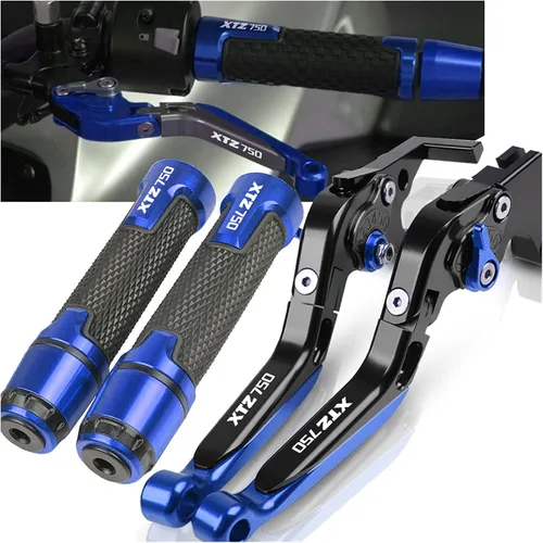 Miniatura 2 de Accesorios CNC para motocicleta, ajustable, plegable, extensible, con logotipo, palancas de embrague de freno, manillar, extremos para Yamaha XTZ750