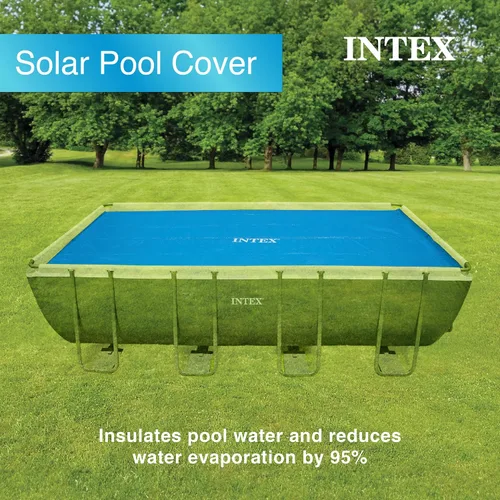 Miniatura 8 de Intex Cubierta solar para piscina de 18 x 9 pies con marco rectangular para piscinas al aire libre con bolsa de almacenamiento de transporte
