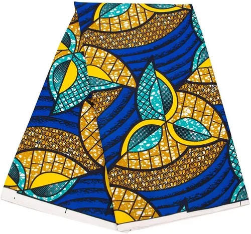 Miniatura 13 de BintaRealWax Tela Africana Ankara de Poliéster con Impresiones de Cera 6 Yardas de Tela Africana Tradicional para Vestido de Fiesta PL536