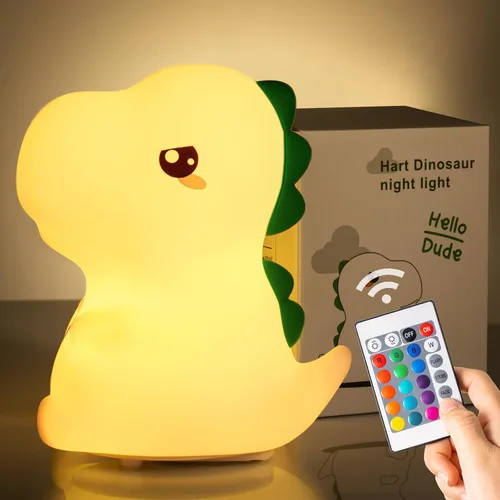 Miniatura 10 de One Fire Juguetes de Conejo para Niños, Luz Nocturna para Niños con Control Remoto, 16 Colores + 5 Niveles de Brillo, Lámpara Linda, Luz Nocturna