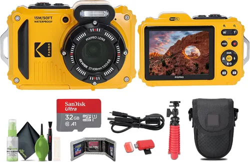 Miniatura 6 de KODAK PIXPRO WPZ2 - Cámara digital para vlogging con WiFi, resistente al agua, a prueba de golpes, a prueba de polvo, 16 MP (azul) con tarjeta