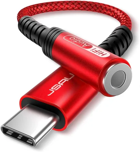 Miniatura 14 de JSAUX Adaptador USB C a conector de audífonos hembra de 6/64" (3.5 mm) para audio auxiliar, compatible con Samsung Galaxy S23, S23+, S23 Ultra, S22