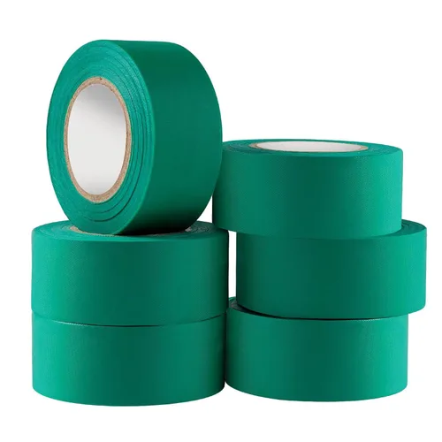 GEYYANG - Cinta de señalización verde, 3.35 Mil de grosor, 1-3/16 pulgadas x 98 pies, 6 rollos, sin adhesivo, inspecciona y marca límites, árboles y