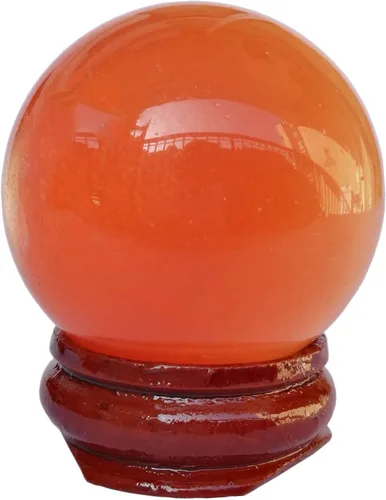 Miniatura 31 de Escultura de esfera de adivinación de cristal curativo de labradorita negra de 1.575 pulgadas, bola de piedras preciosas, colección decorativa