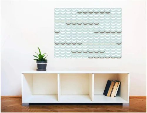 Miniatura 25 de Wall26 Adhesivo de pared extraíble – Círculos abstractos azul fresco Vista creativa de ventana para decoración del hogar/pared – 24 x 32 pulgadas