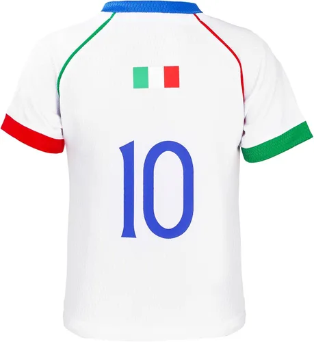 Miniatura 102 de Cnins Camisetas de entrenamiento de fútbol para niños de 2 a 14 años, trajes de práctica para niños y niñas con colores del equipo nacional