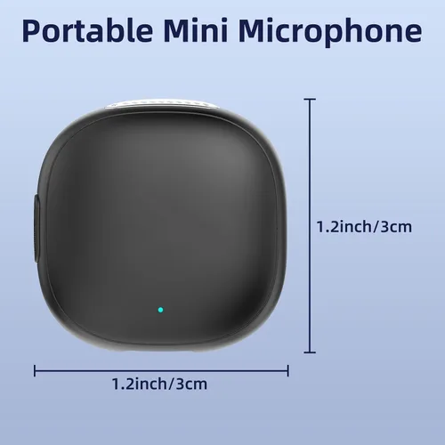 Miniatura 7 de NPTCL Micrófono Lavalier inalámbrico para iPhone 17/16/15 - Mini micrófono con cancelación de ruido Ai USB C Clip en el micrófono de solapa