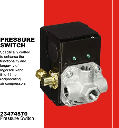 Miniatura 2 de Ingersoll-Rand 23474570 Interruptor de presión para compresor de dos etapas