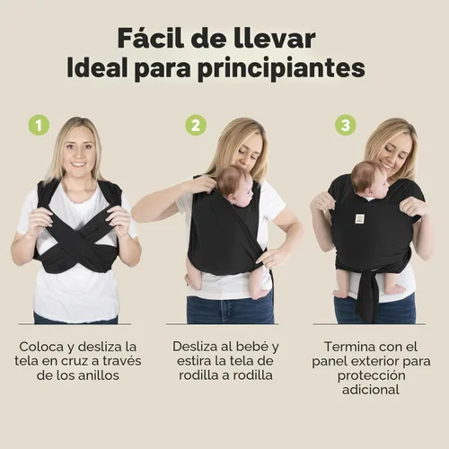 Miniatura 6 de KeaBabies Portabebés con anillo para bebé, fácil de llevar, ajustable D-Lite portabebés recién nacido a niño pequeño, camisa de transporte