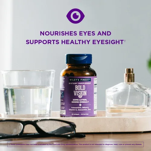Miniatura 4 de Wiley's Finest Wild Alaskan Fish Oil Bold Vision - Suplemento de salud ocular de aceite de pescado con luteína, zeaxantina, arándano, omega-7
