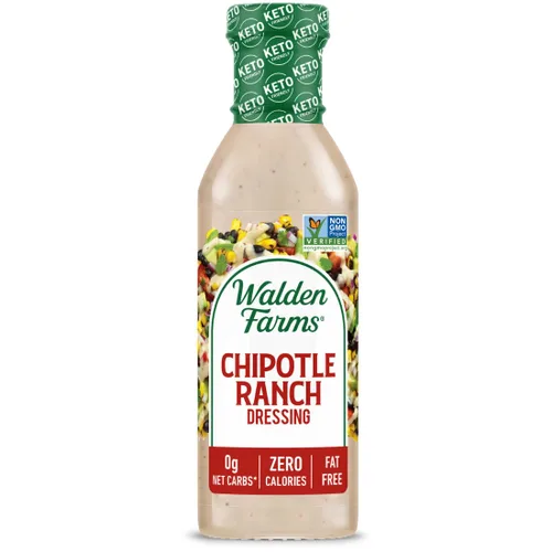 Miniatura 35 de Walden Farms Vinagreta de Tomate Seco al Sol – Aderezo sin calorías, bajo en carbohidratos, apto para dieta keto, vegano, sin azúcar con rico sabor