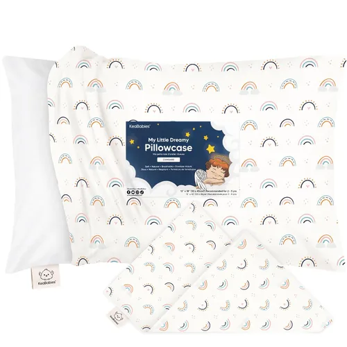Miniatura 38 de KeaBabies Funda de almohada para niños pequeños de 13 x 18 pulgadas, funda de almohada de algodón orgánico para niños, niñas, funda de algodón suave