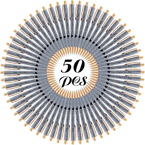 Miniatura 68 de 10 bolígrafos personalizados con purpurina, bolígrafos impresos personalizados a granel, bolígrafos retráctiles de tinta negra para graduación