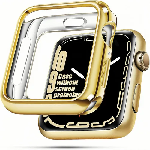 Miniatura 48 de top4cus - Funda ecológica protectora, de TPU suave y flexible, compatible con iWatch Series 5, Series 4, Series 3, Series 2 y Series 1 Dorado
