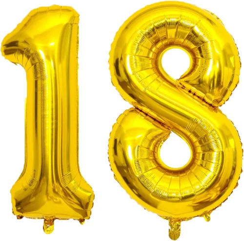 Miniatura 26 de Globo dorado grande de 40 pulgadas con letras del alfabeto de Mylar de aluminio de helio, globos de número grande para cumpleaños, aniversario
