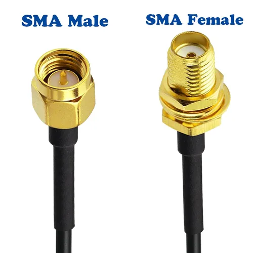 Miniatura 4 de BINGFU Cable de extensión de antena SMA macho a SMA hembra RG174 de 3.3 ft, 3 pies, paquete de 2 unidades compatible con 4G LTE Router Gateway Modem