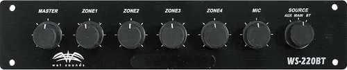 Miniatura 5 de Wet Sounds Controlador Bluetooth marino de 4 zonas WS-220 BT con PA