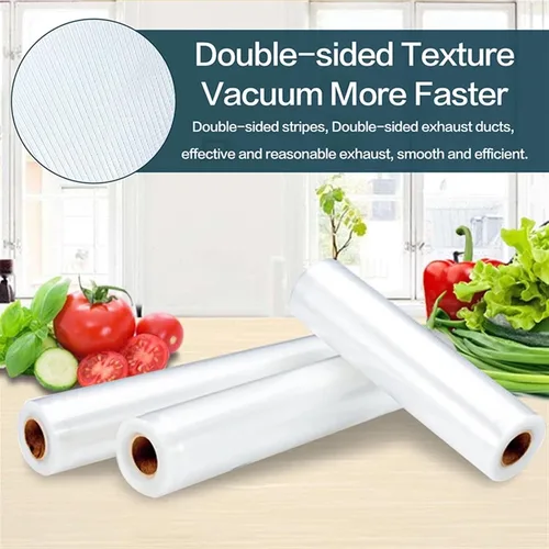 Miniatura 6 de Bolsas al vacío para alimentos sellador al vacío alimentos frescos de larga duración 20+11.0 in*236.2 in Rolls/lote Bolsas para envasador al vacío