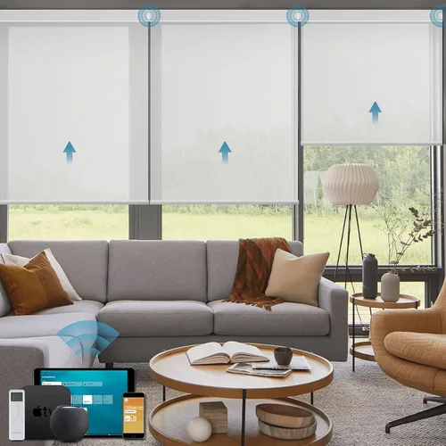 Miniatura 18 de Cortinas enrollables inteligentes de filtrado de luz motorizadas compatibles con HomeKit, persianas inteligentes para ventanas con 1% de apertura