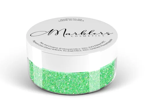 Miniatura 184 de MARBLERS Brillantina de forma gruesa de grado cosmético [estrella] 0.11 onzas (0.11 oz) Escamas No tóxica Vegana Libre de crueldad animal