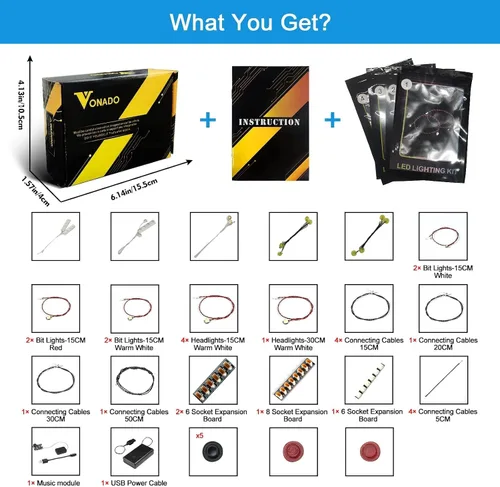 Miniatura 9 de VONADO Kit de luz LED compatible con el juego Lego Home Alone - Versión musical