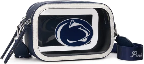 Miniatura 7 de Montana West NCAA Bolsa transparente para eventos de estadio, bolsos para fanáticos de los deportes con correa de nailon ajustable, bolsillo