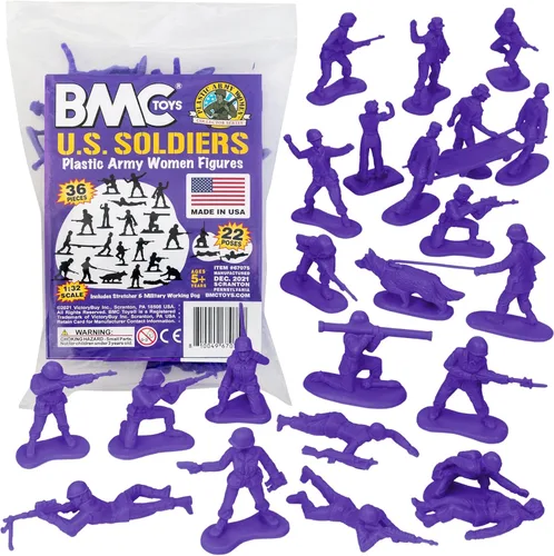 Miniatura 12 de BMC - Figuras de plástico para mujer, 36 piezas, color rosa, fabricadas en Estados Unidos