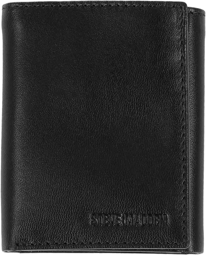 Miniatura 10 de Steve Madden Billetera triple RFID para hombre con ventana de identificación