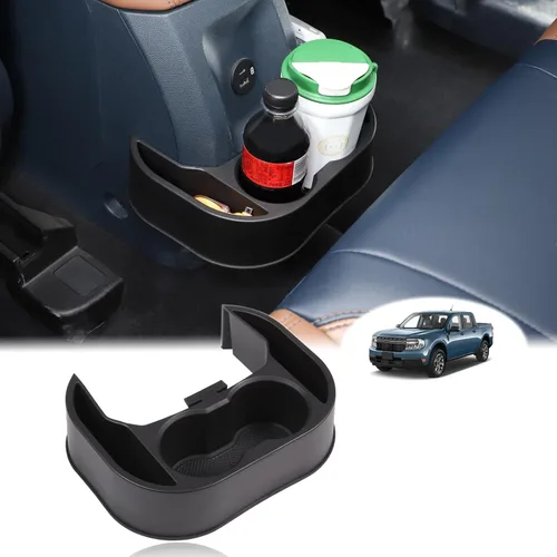 Bandeja organizadora expansora para portavasos trasero de automóvil compatible con Ford Maverick 2022-2026, soporte de doble taza trasero para