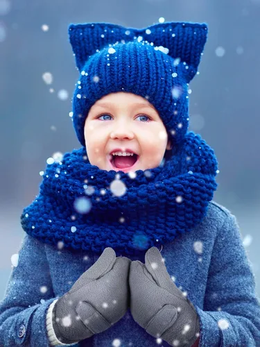 Miniatura 7 de SATINIOR 2 pares de guantes de forro polar suave Sherpa guantes cálidos de invierno para niños y niñas, clima frío