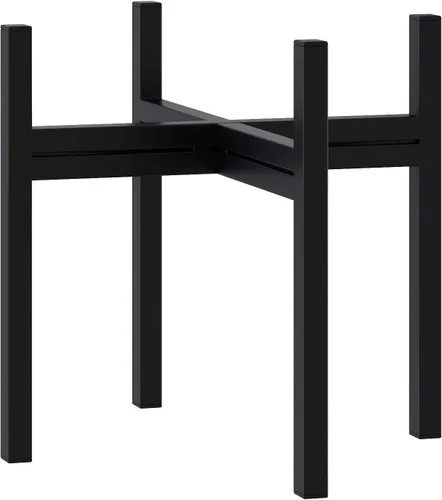 FaithLand Soporte para plantas de mediados de siglo para interiores y exteriores (sin maceta de 8 pulgadas), soporte de metal para macetas, soporte
