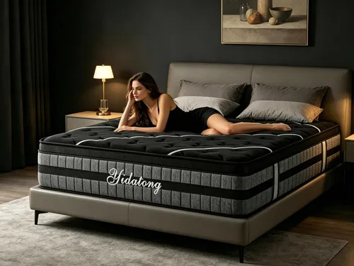 Miniatura 41 de Colchón tamaño individual de 10 pulgadas en una caja, espuma viscoelástica híbrida y resortes embolsados, 7 zonas para dormir de espalda y de lado