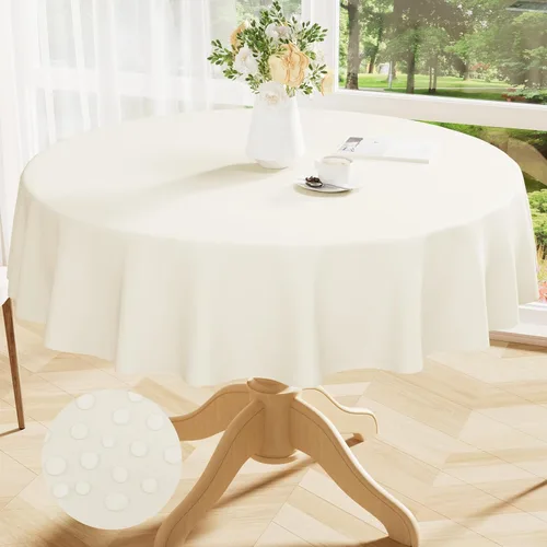 Miniatura 38 de Smiry Mantel cuadrado de vinilo impermeable de 54x54 pulgadas, protector de manteles de vinilo lavables, funda de mesa resistente a derrames