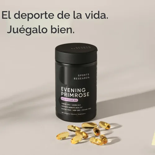 Miniatura 6 de Aceite de onagra (1300 mg) 120 cápsulas blandas líquidas, prensado en frío sin rellenos ni ingredientes artificiales, sin OMG y sin gluten