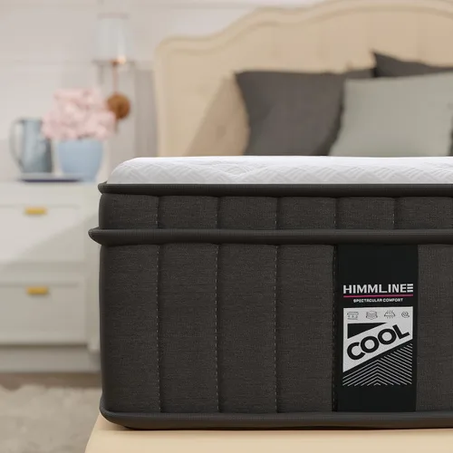 Miniatura 7 de HIMMLINE Colchón Queen de 12 pulgadas, colchón híbrido tamaño Queen en una caja con espuma viscoelástica de gel y resorte de bolsillo, sensación