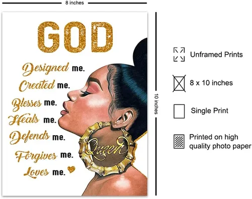 Miniatura 2 de Arte afroamericano - Arte negro - decoración de pared religiosa espiritual - mujeres negras - Regalos cristianos de inspiración para mujeres